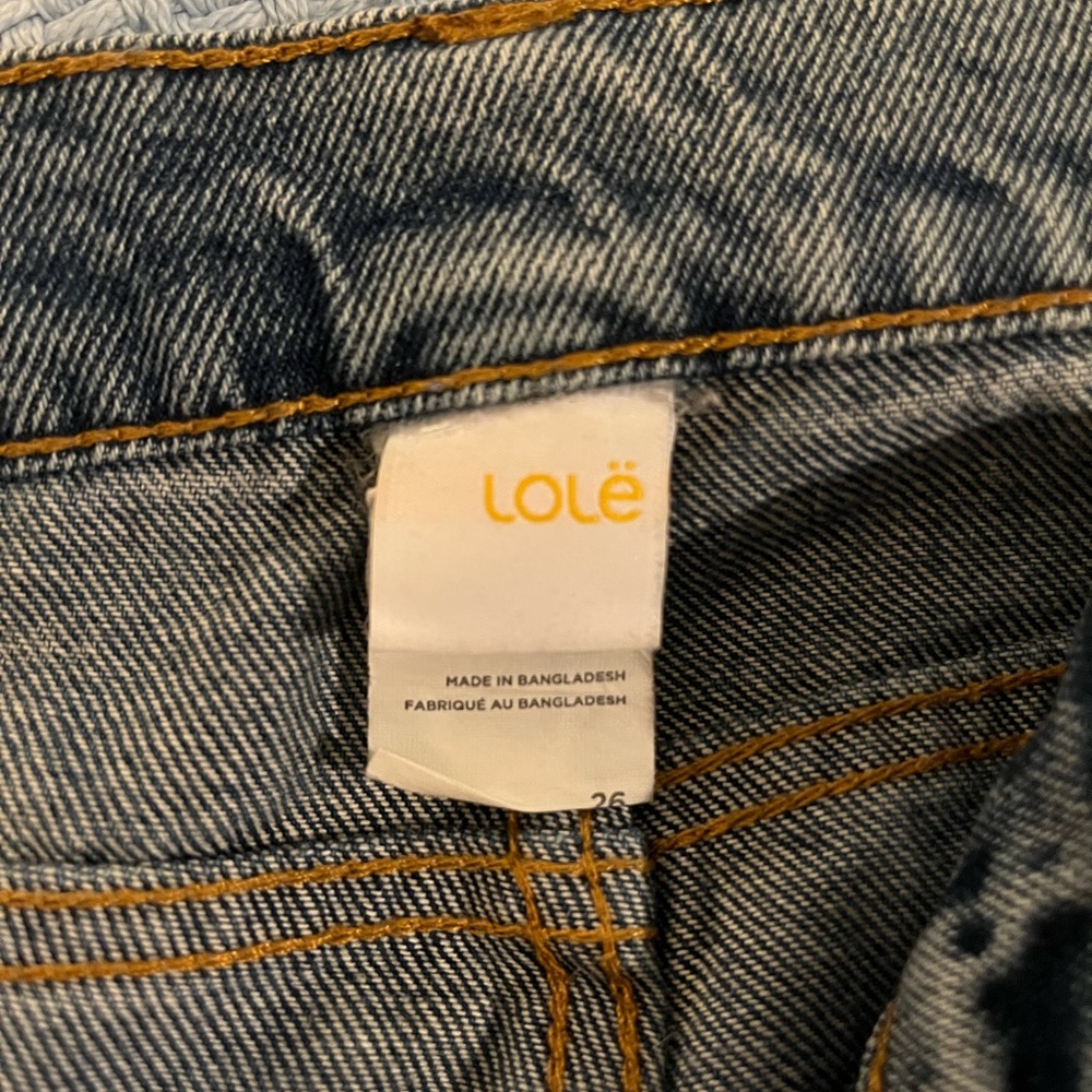 Lole straight leg blue jeans
